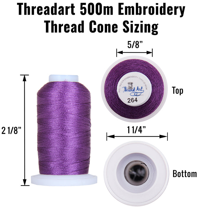 Machine Embroidery Starter Set - Thread, Rack, Bobbin, Stabilizer —