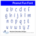 Peanut Fun Font Machine Embroidery Design Set - Alphabet Letters BX Font - Download 9 Format and 3 Sizes - Threadart.com