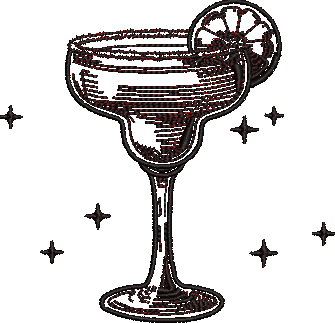 Margarita Social Club Sketch Embroidery Design Instant Download - 3 Sizes - 8 Formats - ThreadArt - Threadart.com