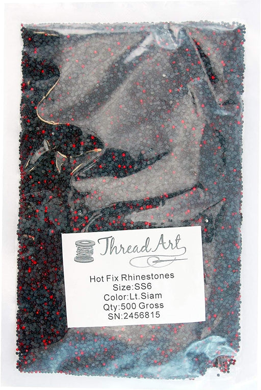 SS6 Lt. Siam Rhinestones Bulk 500 Gross - Threadart.com