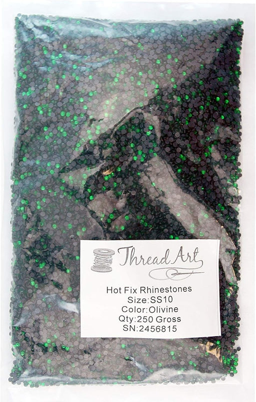 SS10 Olivine Rhinestones Bulk 250 Gross - Threadart.com