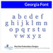 Georgia Font Machine Embroidery Design Set - Alphabet Letters Numbers BX Font - Download 9 Format and 1" to 3" - Threadart.com