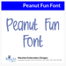 Peanut Fun Font Machine Embroidery Design Set - Alphabet Letters BX Font - Download 9 Format and 3 Sizes - Threadart.com