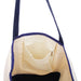 Extra Large Natural Canvas Tote Bag With Navy Handles - 22"x16"x6" - Threadart.com