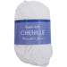 Super Soft Chenille Yarn - #5 - White - 50 gram skeins - 60 yds - Threadart.com