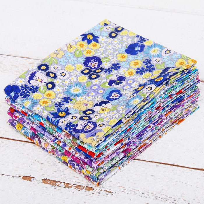 Eight Fat Quarter Bundle - Spring Picnic Collection - 8 Floral Prints - Threadart.com