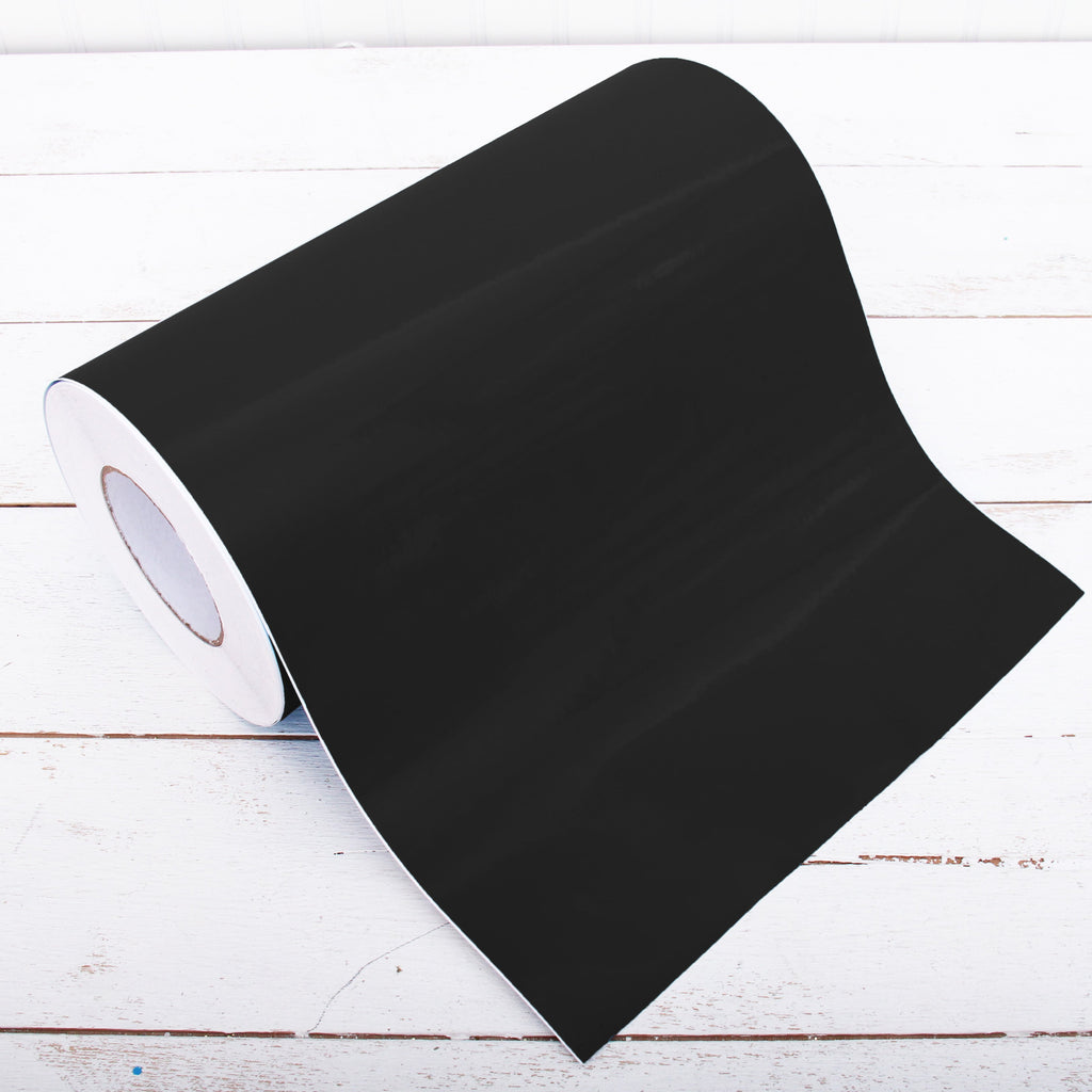 Permanent Vinyl Adhesive Black - 12 Wide x 5 Yd Roll