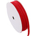 Red Velvet Ribbon - Thin 1/4" Wide Roll - 5 Yard Roll - Threadart.com