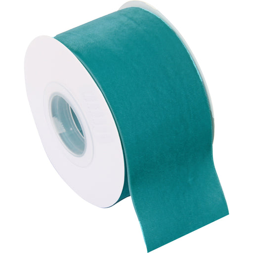 Jade Velvet Ribbon - Wide 2 1/4" Roll - 5 Yards - Threadart.com