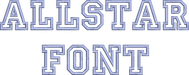 AllStar Font Machine Embroidery Design Set -  Monogramming Alphabet Letters BX Font - Download 9 Formats and 3 Sizes - Threadart.com