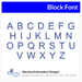 Block Font Machine Embroidery Design Set -  Alphabet Letters BX Font - Download 9 Formats and 7 Sizes, 1", 1.5", 2", 2.5" 3" 3.5" 4" - Threadart.com