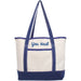 Personalized Boat Tote Bag  - Embroidered With Name or Words - Threadart.com