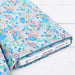 Premium Cotton Quilting Fabric Sold By The Yard - Spring Picnic Collection - Patterned Floral Aqua - Threadart.com