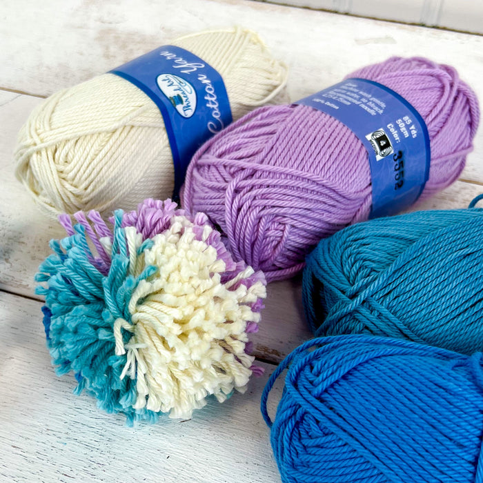 Crochet Cotton Yarn - #4 - Brown - 50 gram skeins - 85 yds