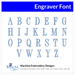 Engraver Font Machine Embroidery Design Set -  Monogramming Alphabet Letters BX Font - Download 9 Formats and 3 Sizes - Threadart.com