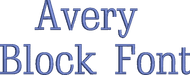 Avery Block Font Machine Embroidery Design Set - Alphabet Letters BX Font - Download 9 Format and 0.75" 1", 1.25" and 1.5" - Threadart.com