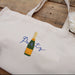 Champagne Bottle Embroidery Design Instant Download Monogram Background in 3 Sizes - 8 Formats - ThreadArt - Threadart.com