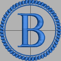 Circle Rope Monogram Frame Embroidery Design Instant Download - 3 Sizes - 8 Formats - ThreadArt - Threadart.com