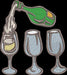 Champagne & Glasses Embroidery Design Instant Download  - 3 Sizes - 8 Formats - ThreadArt - Threadart.com