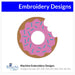 Cute Donut with Bite Embroidery Design  Instant Download  - Multiple Sizes - 8 Formats - ThreadArt - Threadart.com