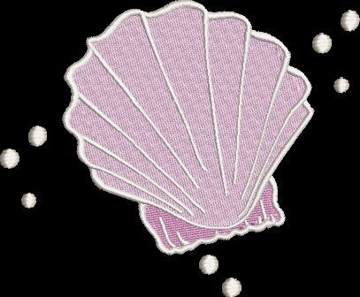 Sea Shell Embroidery Design  Instant Download  - Multiple Sizes - 8 Formats - ThreadArt - Threadart.com