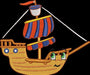 Pirate Toy Ship Embroidery Design Instant Download  - Multiple Sizes - 8 Formats - ThreadArt - Threadart.com