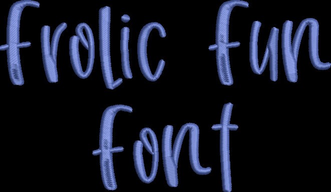 Frolic Fun Font Machine Embroidery Design Set -  Whimsical Alphabet Letters BX Font - Download 9 Formats and 3 Sizes - 1", 1.5", 2" - Threadart.com