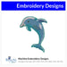 Dolphin Sea Ocean Embroidery Design Instant Download  - Multiple Sizes - 8 Formats - ThreadArt - Threadart.com