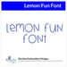 Lemon Fun Font Machine Embroidery Design Set - Alphabet Letters BX Font - Download 9 Formats and 3 Sizes - Threadart.com