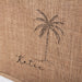 Embroidered Palm Tree Jute Burlap Tote Bags, Personalized Beach Bag For Pool Time - Threadart.com
