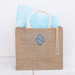 Personalized Jute Carryall Bag - Embroidered Monogram on Burlap Jute Tote Bag - Threadart.com