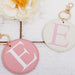 Circle Keychain Bag Pendant - Pink, Ivory, or Black - Threadart.com