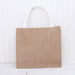 Jute Tote Bag - Medium Size 14.5x13x7 - Fine Burlap Tote Bag - Threadart.com