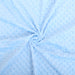 Minky Blanket - Light Blue Minky Dots - Baby Blanket Size 28" x 38" - Threadart.com