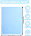 Minky Blanket - Light Blue Minky Dots - Baby Blanket Size 28" x 38" - Threadart.com