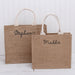 Personalized Jute Carryall Bag - Embroidered Name or Text on Burlap Jute Tote Bag - Threadart.com