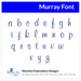 Murray Font Machine Embroidery Design Set - Cursive Alphabet Letters BX Font - Download 9 Formats and 3 Sizes - Threadart.com