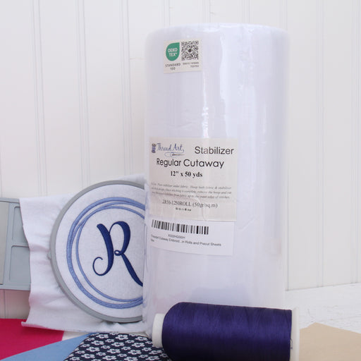 Regular Cutaway Embroidery Stabilizer - 12 inch 50 yd roll - Threadart.com