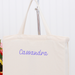 Personalized Tote Bag Embroidered With Name- Canvas Custom Tote Bag - Threadart.com