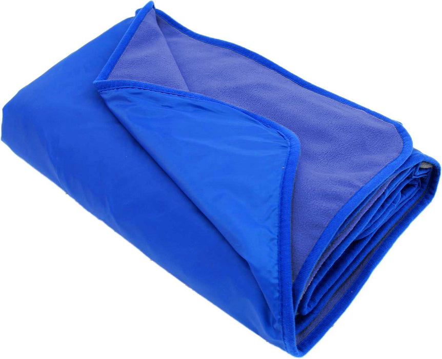 Waterproof Picnic Blanket - 79"x55" - Royal Blue - Camping Sports - Threadart.com