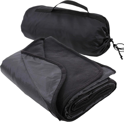 Waterproof Picnic Blanket - 79"x55" - Black - Camping, Sports - Threadart.com