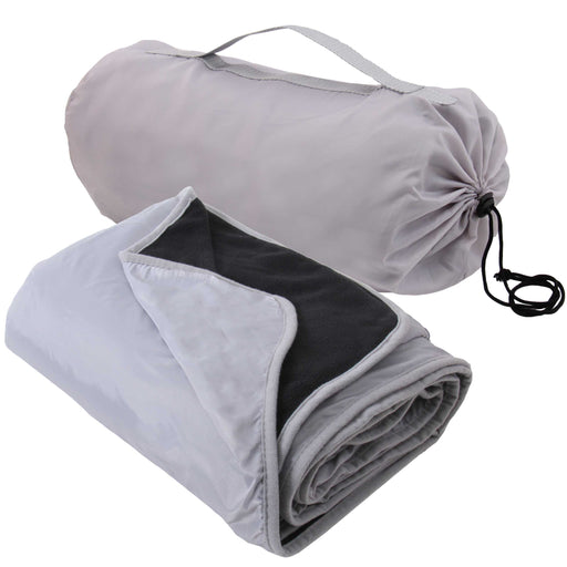 Waterproof Picnic Blanket - 79"x55" - Grey/Black - Camping, Sports - Threadart.com