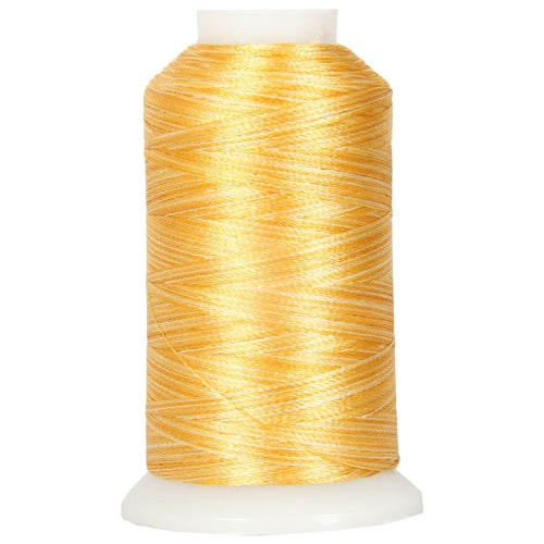 Multicolor Polyester Embroidery Thread No. 16 - Variegated Peaches —