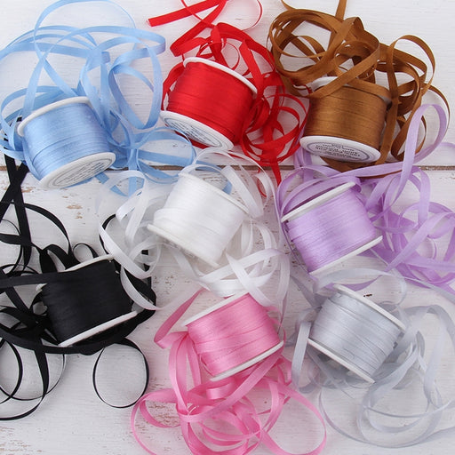 4mm Silk Ribbon Set - Essential Colors - Eight Spool Collection - Threadart.com