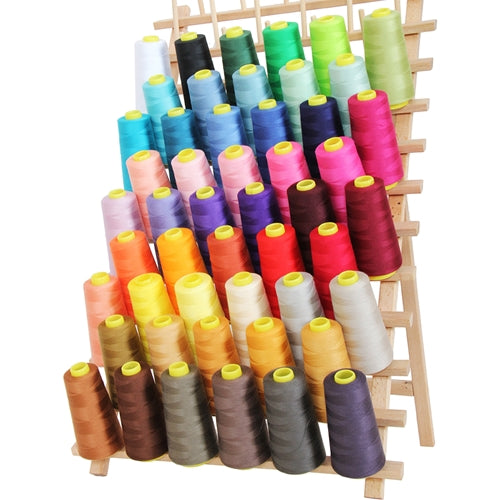 50 Cones Serger Thread Spun Polyester - 2750 yd Cones - Threadart.com