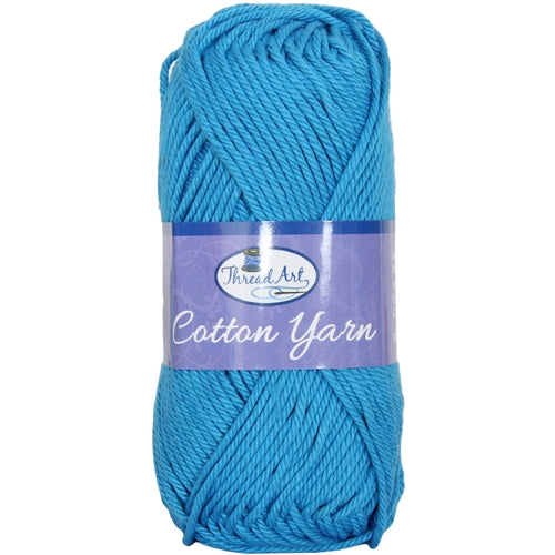  Yarn for Crocheting, Crochet Yarn, Easy Yarn, Beginners Yarn  for Crocheting with Easy-to-See Stitches, Stitch Marker, and Elbow Needle  Cotton Yarn for Crochet Cowboy Blue(4x50g) : Everything Else