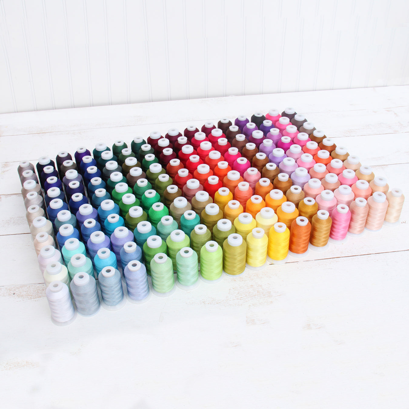 160 Colors of Polyester Embroidery Thread Set - 1000 Meters - Threadart.com