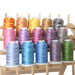 Multicolor Cotton Thread Set - 15 Variegated Spools - 600 Meters - Threadart.com