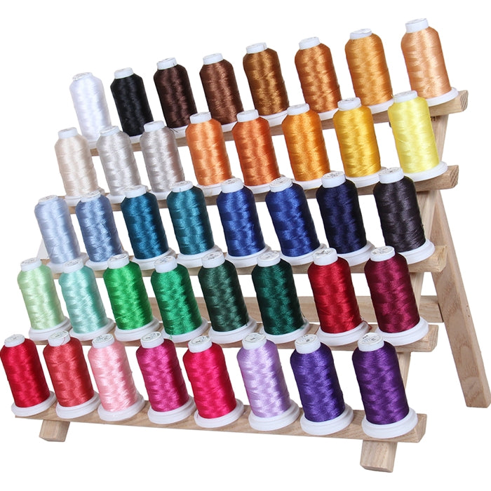  40 Spools Polyester Embroidery Machine Thread : Arts, Crafts &  Sewing