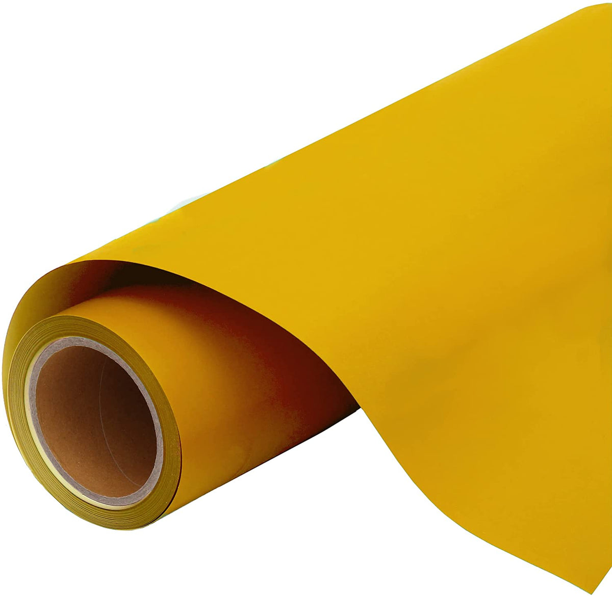 HTV Heat Transfer Vinyl Roll - 12 x 40 Yellow HTV Vinyl for Shirts - Easy  to Cut & Weed Silver Iron on Vinyl for Clothes - Yellow 